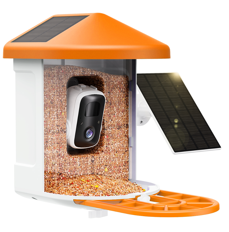 Birdnee orange smart bird feeder